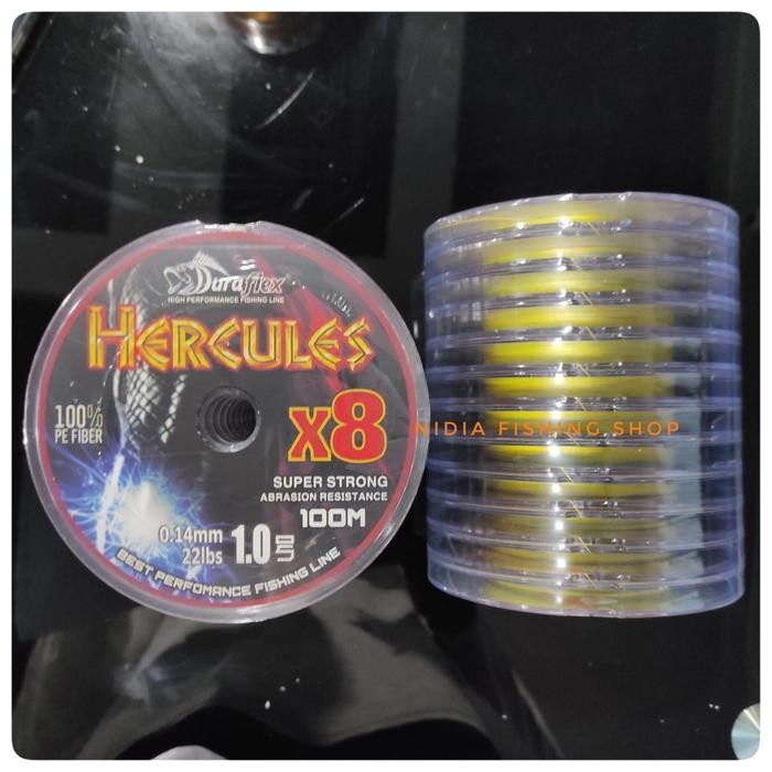 DUniaPancingan- Senar Pancing Senar Pe Duraflex Hercules X8 Multicolor
