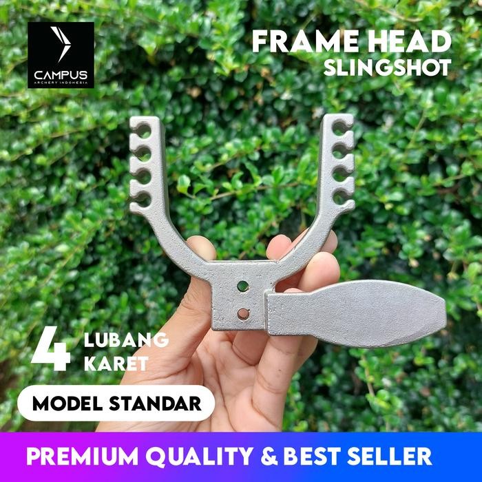 q9v5- Frame Head Slingshot Rifle Baja Kepala Ketapel Laras Panjang