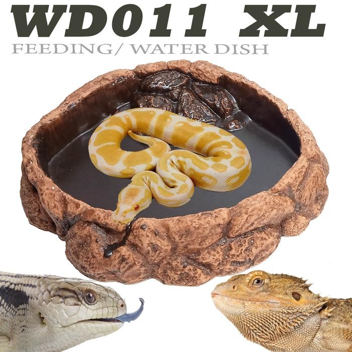 WD011 WATER DISH TEMPAT AIR MINUM BERENDAM BESAR REPTILE ULAR KADAL