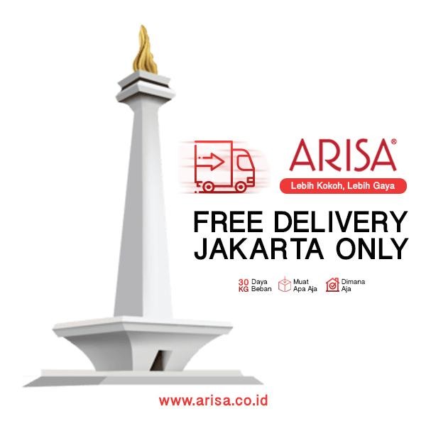 Lemari Serbaguna Plastik Minimalis Dua Pintu Arisa Ca102