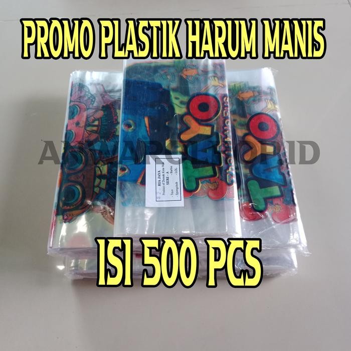 4psy- Plastik Harum Manis Isi 500 Pcs 1 Pack 4 Gambar // Plastik Harumanis Ria Jaya