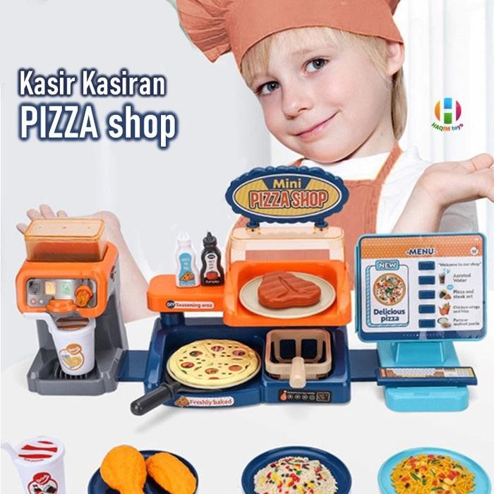 MAINAN ANAK PEREMPUAN EDUKASI MASAK MASAKAN KASIR KASIRAN PIZZA H73 KODE 1081