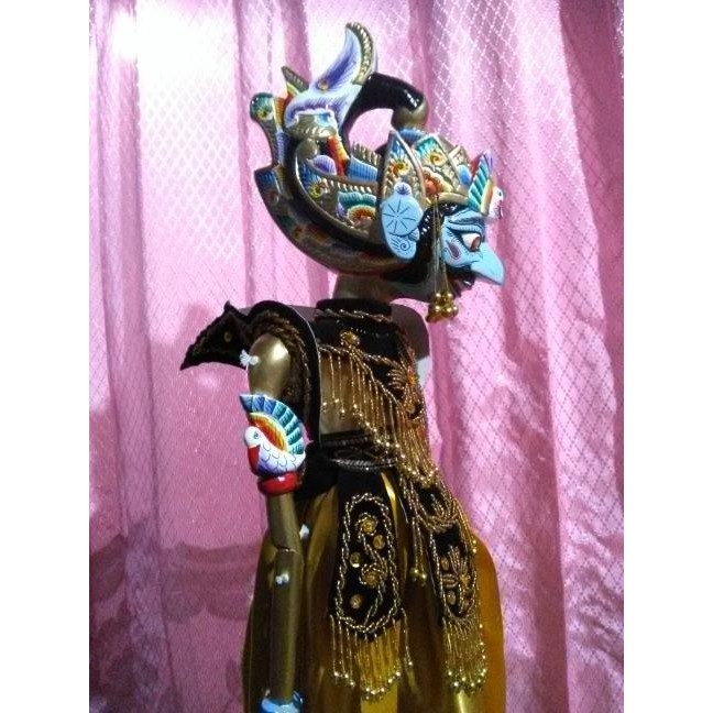 WAYANG GOLEK GATOTKACA + YUDISTIRA + BOX KOTAK SOUVENIR