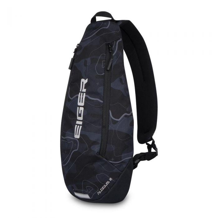 Tas Selempang Eiger Aldous 2 Cross Sling Bag 910006010 Black Pria Slingbag - Camo Motif, Organizer,