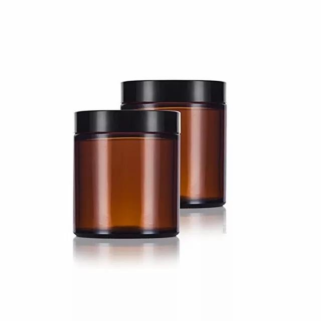 40qv- Jar Cream/ Jar Pomade Kaca Amber 100Ml