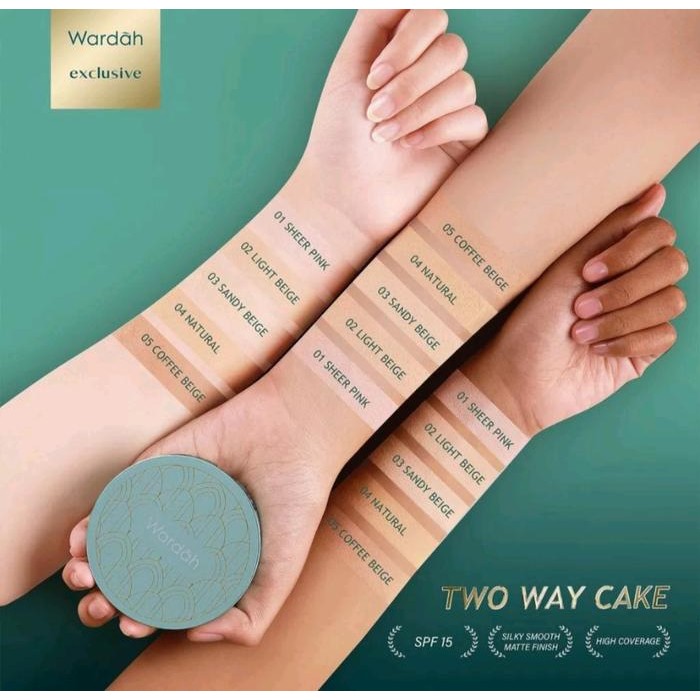 StokBANYAK- Wardah Refill Exclusive Two Way Cake 12Gr - Bedak Padat Refill - Compact Powder - Twc