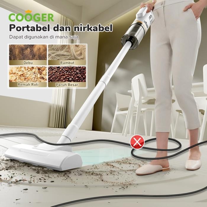 6730- Cooger Vacuum Cleaner Mini Portable Wireless Penyedot Debu Serbaguna