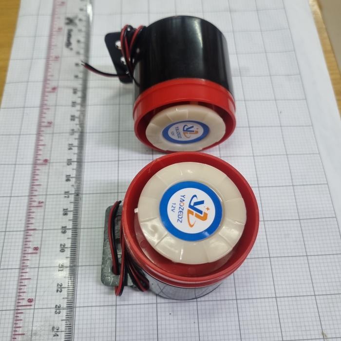 Sirine Buzzer Dalong 12v / Sirine Dalong Buzzer 12v Sticker Biru