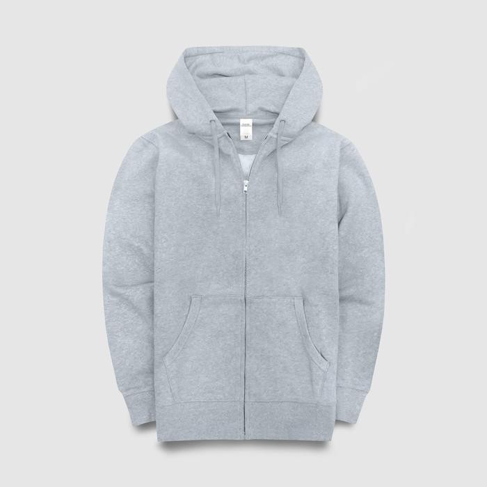 SALE Hoodie Zipper Misty Grey M71 Human Greatness
