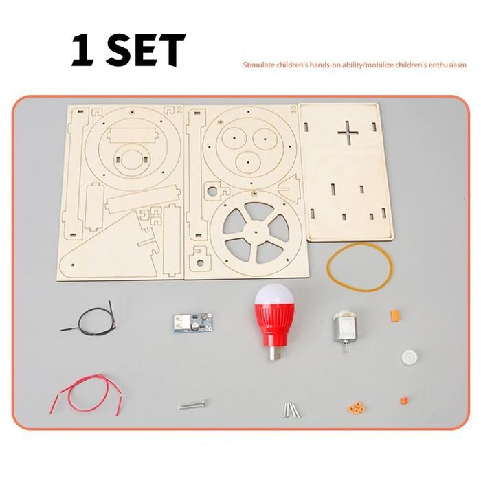 [SALE] DIY MAINAN GENERATOR LISTRIK MINI MAINAN MERAKIT MAINAN EDUKASI GENERATOR BOHLAM LISTRIK