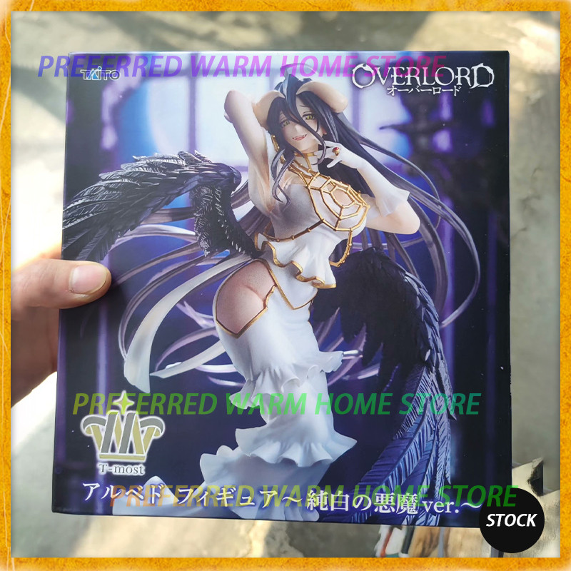 In Stock TAITO T-most OVERLORD Albedo Pure White Devil ver. Model Toys 29cm Beautiful girl Model