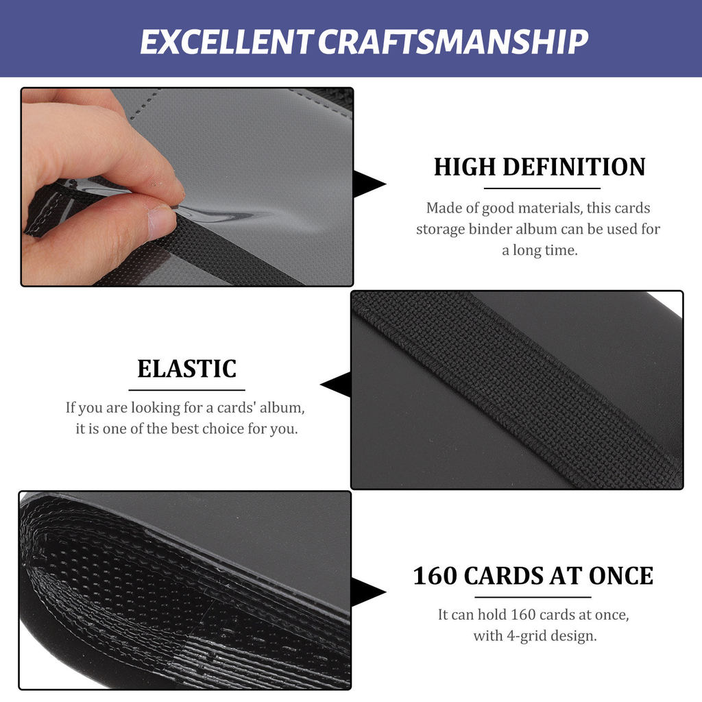 Sports Card Storage Album Premium Binder Holder Collection Gaming Card Protection Collector Album