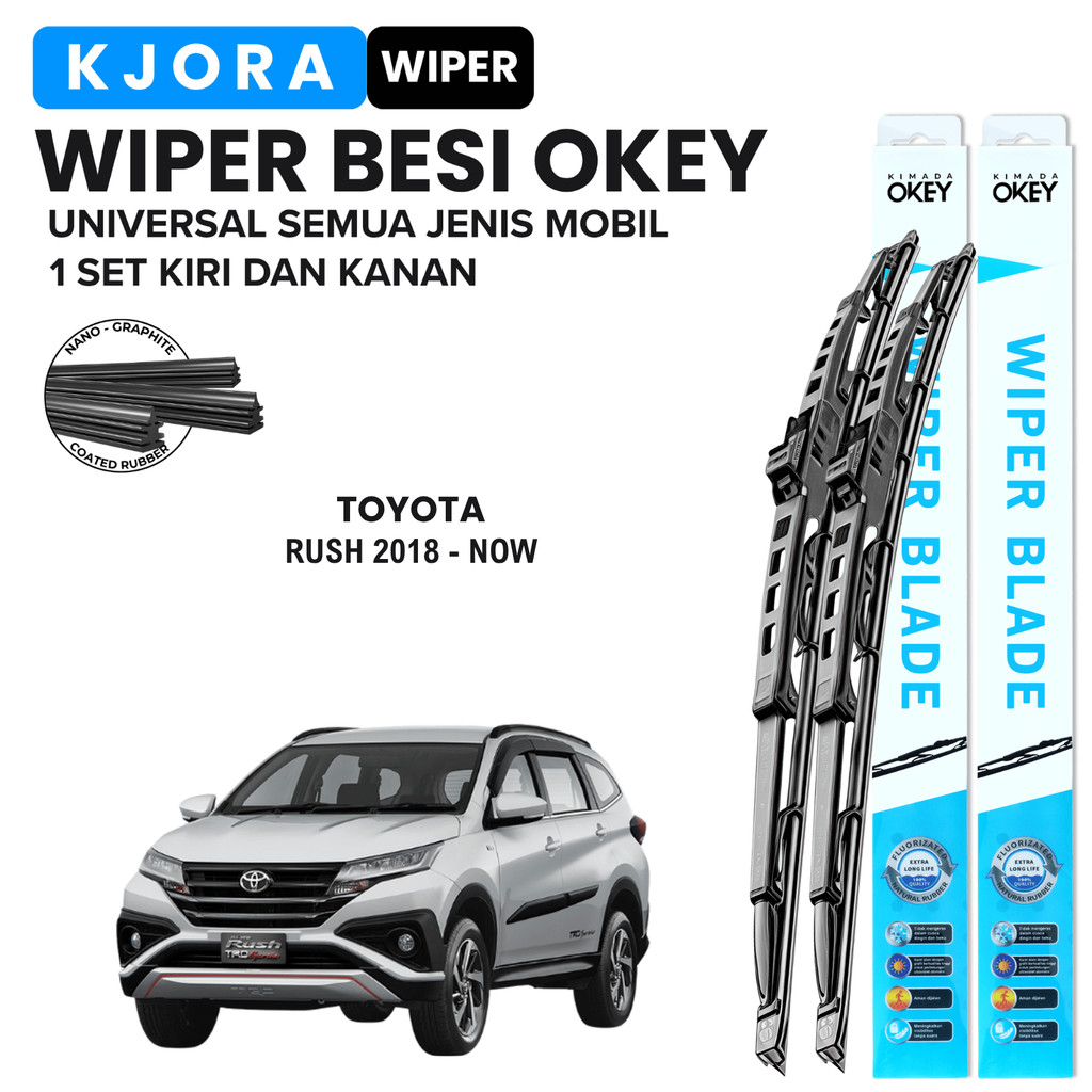 Wiper Toyota Rush 2018-Sekarang Konvensional Kaca Depan Mobil