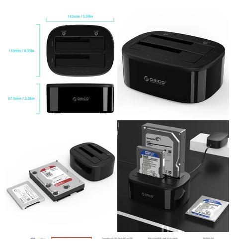 Docking hdd ssd orico 1 Bay 2 Bay 2.5" 3.5" sata usb 3.0 6218us3-1 Bay/ 6228us3-c-2 Bay