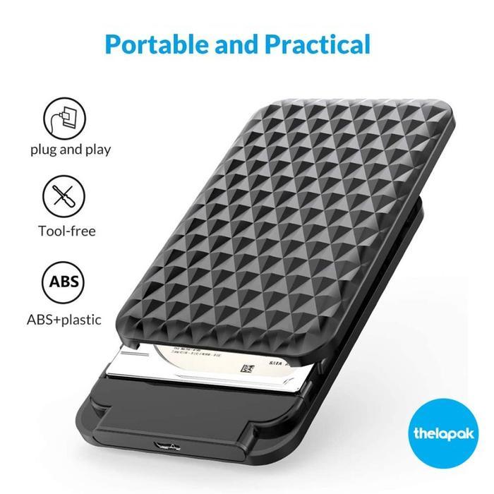 Casing Hardisk External ORICO 2520C3 2.5 SATA USB Type-C HDD Enclosure