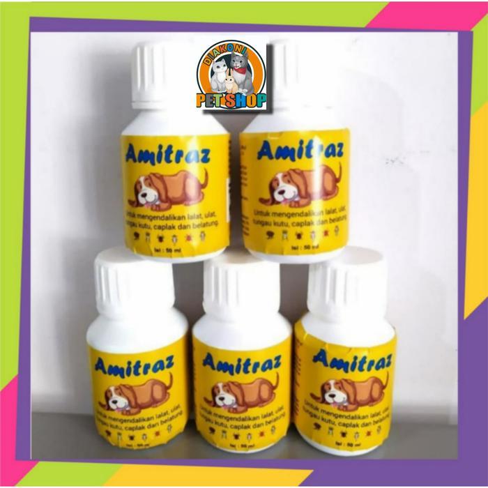 Amitraz Amitras Asli 100ml Obat Kutu Demodex Jamur Anjing AMPUH