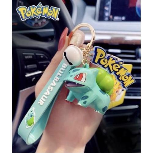 Nintendo Pokemon Keychain With Strap & Bell Ring - Bulbasaur