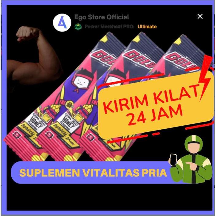 Golo golo Ginseng Gingseng Royal Jelly & Banana Herbal Kuat Mr Mister Gold Original