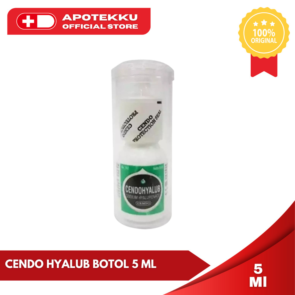 Cendo Hyalub Tetes Mata Botol 5 ml - Obat Mata Kering & Lelah Minidose Steril Original