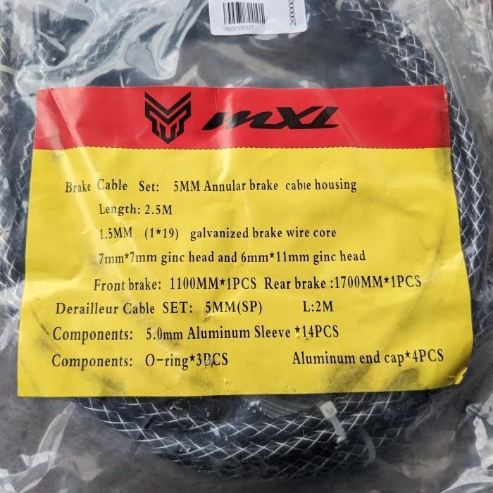 Mxl Brake Cable Set Premium Kabel Set Rem Shifter Sepeda Rb Mtb Lipat Terlaris