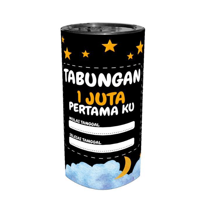 TERLARIS Celengan Target Plastik Permanen Buka Tutup 1 juta - 15 juta Ukuran 20CmTabungan Uang