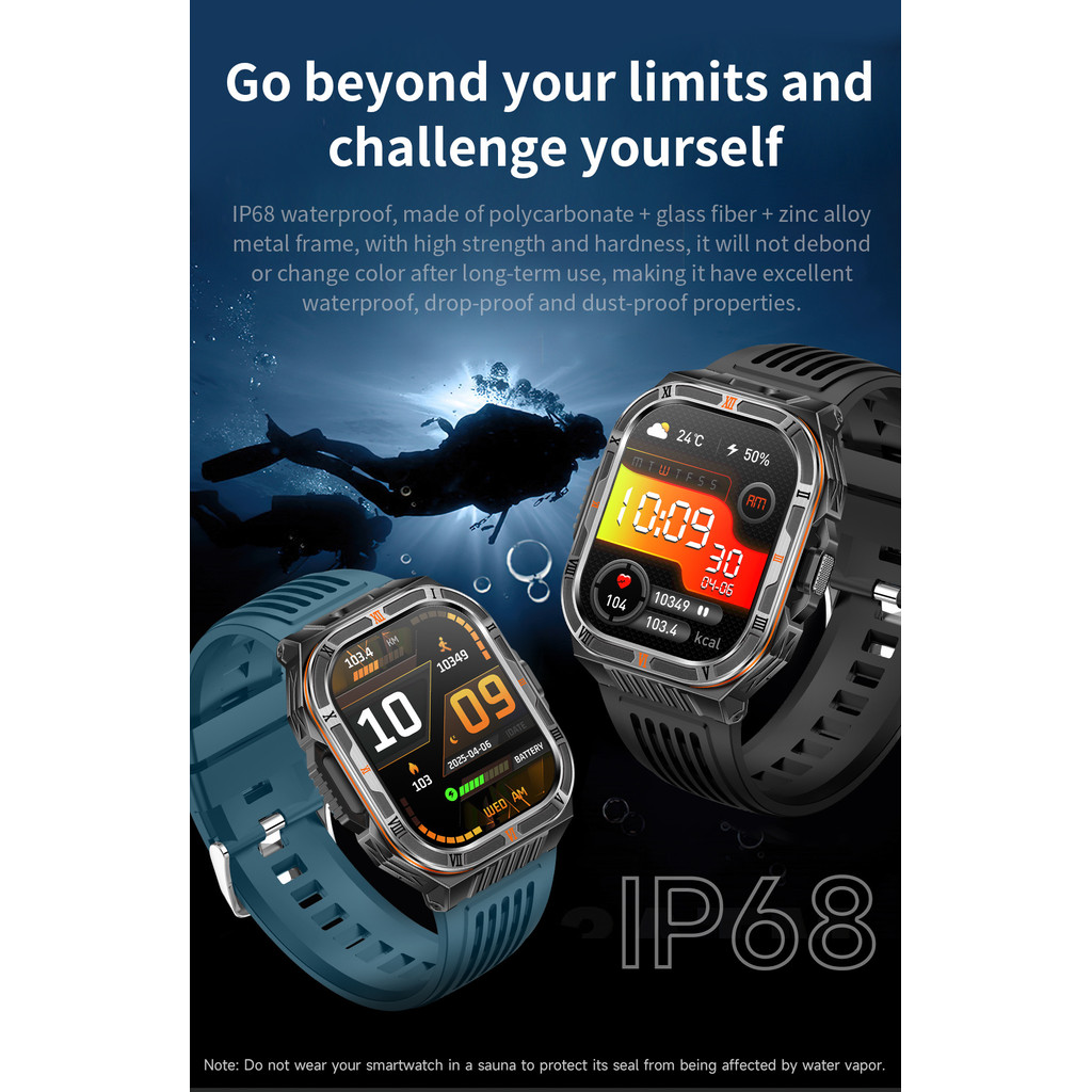 for Honor Magic8 Pro Magic7 v5 v3 v2 500 Pro 400 Smart Watches For Man Outdoor Sport LED Smartwatch