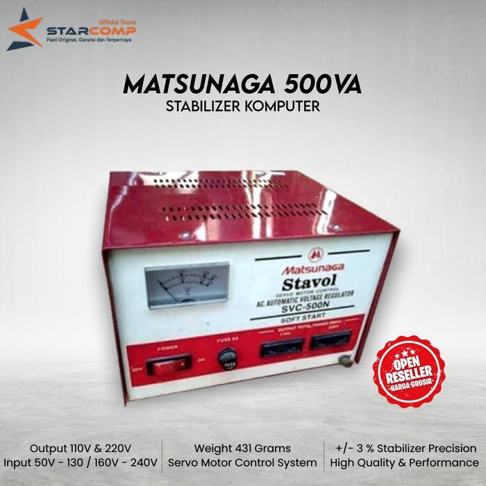 Promo Stavolt Matsunaga 500Va Stabilizer Komputer Tbk