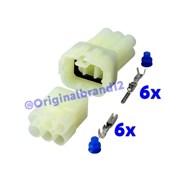 soket Socket DLC kawasaki suzuki Male 6 pin 1 Set