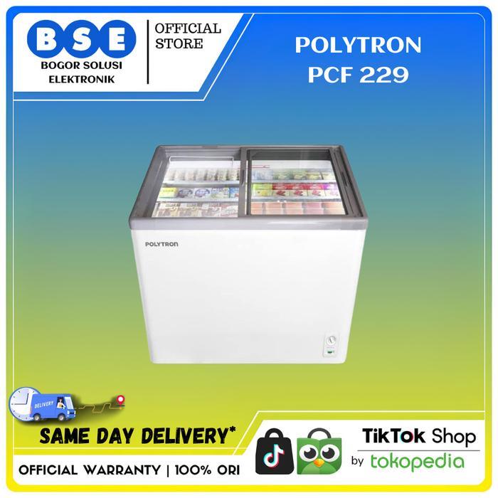 Polytron Freezer PCF229 Chest Freezer Polytron PCF 229 Polytron Freezer sliding Glass 200 L PCF229