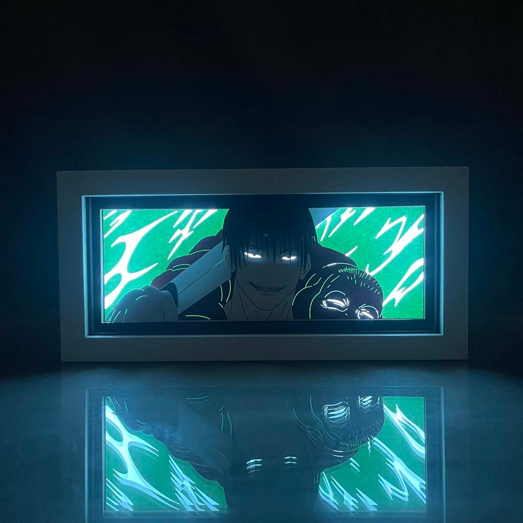 Anime Light Box Jujutsu Kaisen Toji Fushiguro Lamp for Room Decor Led Night Light Lightbox Manga 3d