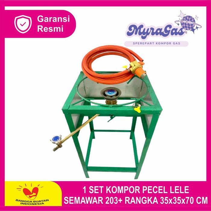 Paket Hemat Kompor Gas Mawar 203 untuk Nasi Goreng, Pecel Lele, Mie Ayam, dan Gorengan + Rangka Besi