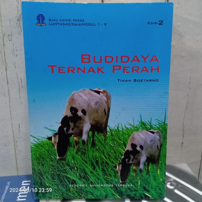 

BUKU BUDIDAYA TERNAK PERAH By Timan Soetarno UT Universitas Terbuka