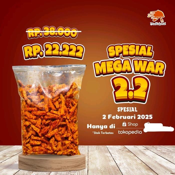 

SPECIAL EVENT BASRENG PEDAS DAUN JERUK KEMASAN 1KG 22K!!!