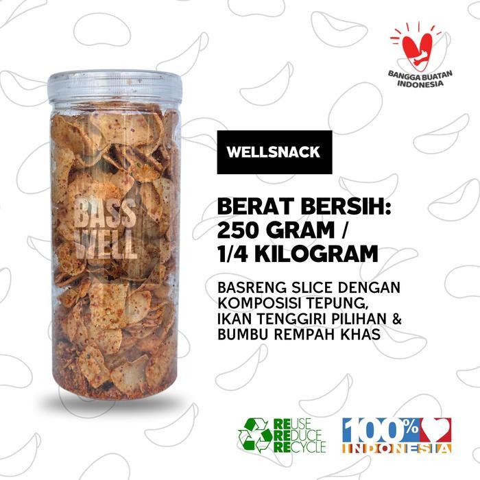 

BUNDLING ORIGINAL & PEDAS - BASRENG WELL SLICE ISI 2 TOPLES 1/4 KG RASA ORIGINAL & PEDAS DAUN JERUK