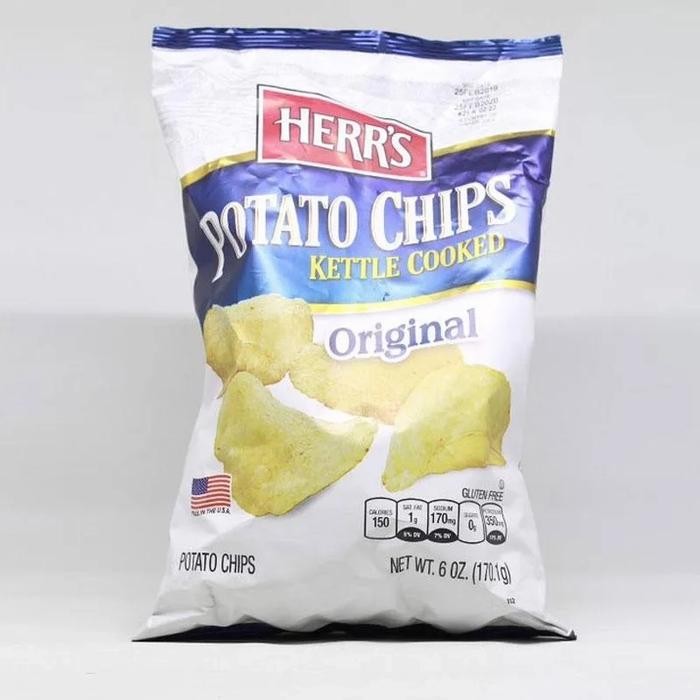

HERR'S POTATO CHIPS ORIGINAL 170GR IMP