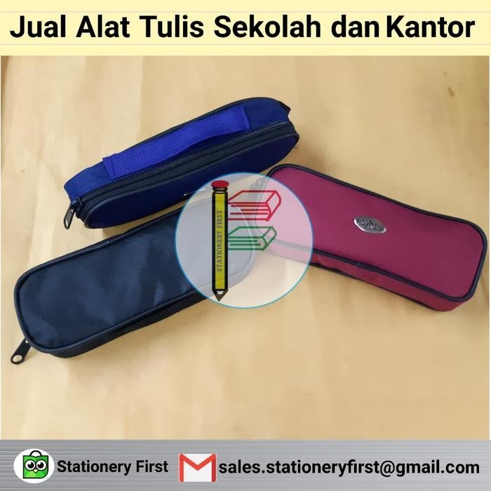 

Kotak Tempat Pensil Resleting Kain Premium Murah Polo Kecil Ecer