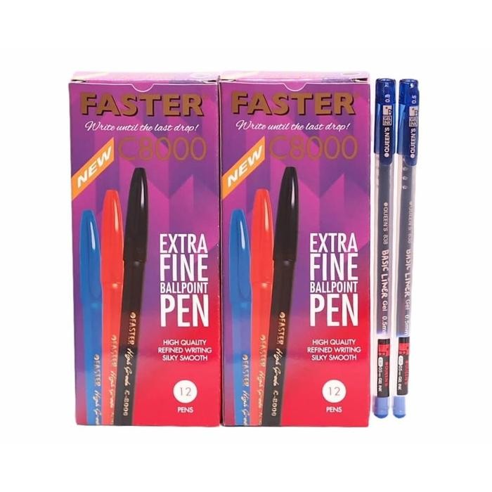 

Faster Bundling - 2 Lusin Faster C8000 + 2 pcs queen gel blue