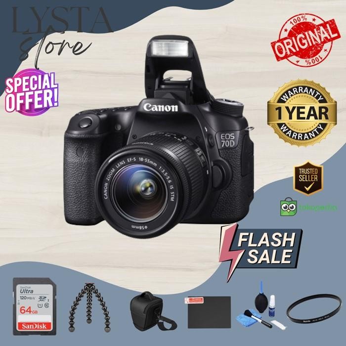 CANON EOS 70D KIT 18-55MM IS STM / CANON 70D /EOS 70D Shopeseler