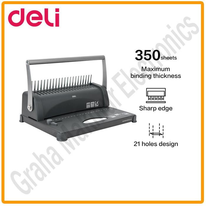 

DELI E3870 / E 3870 MESIN BINDING - MESIN JILID SPIRAL PLASTIK