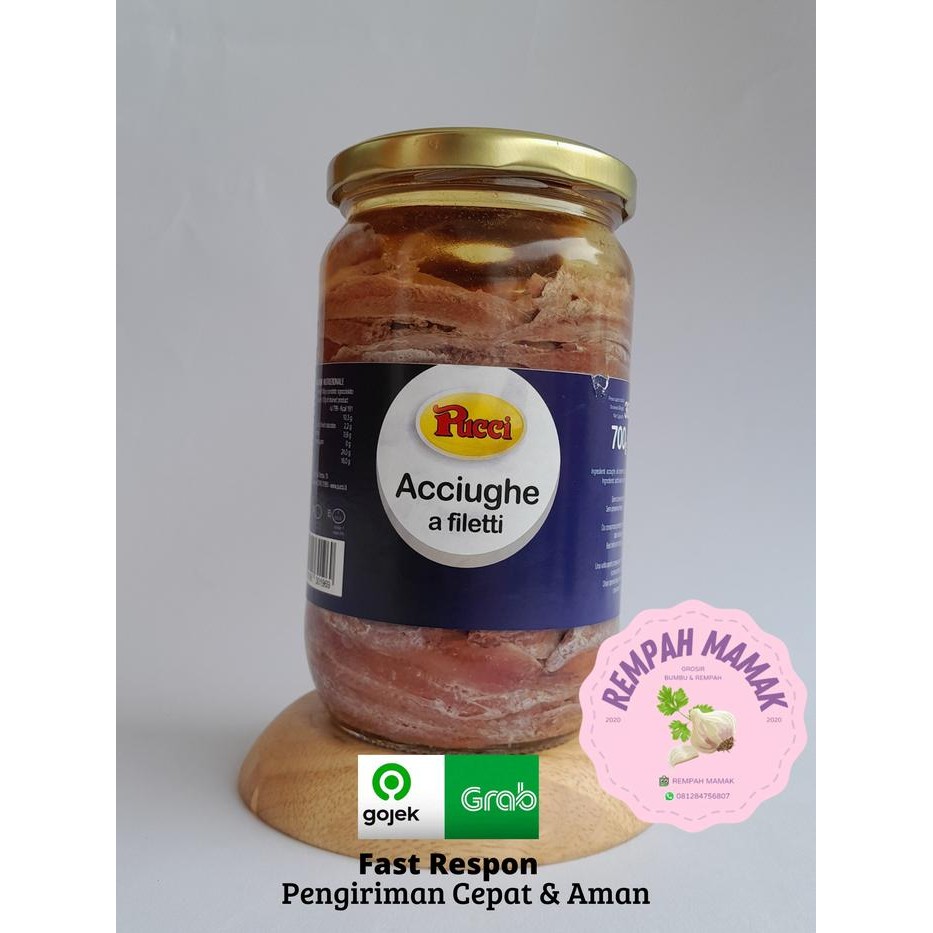 Pilihan- Anchovy 700Gram From Italy / Anchovies Fillet Pucci