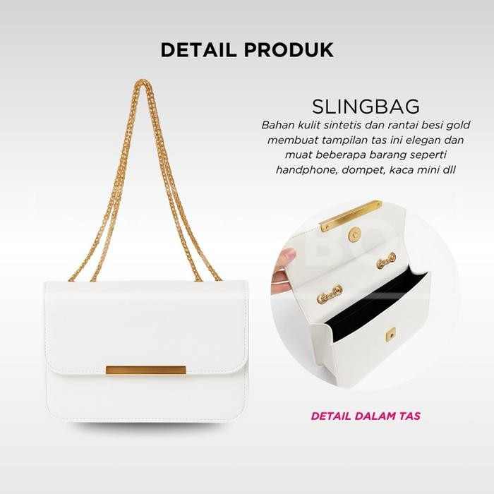 Hadiah Tas Slingbag Cewek Hampers Parfum Wanita Ulang Tahun Dengan Kombinasi Dompet, Jam Tangan &