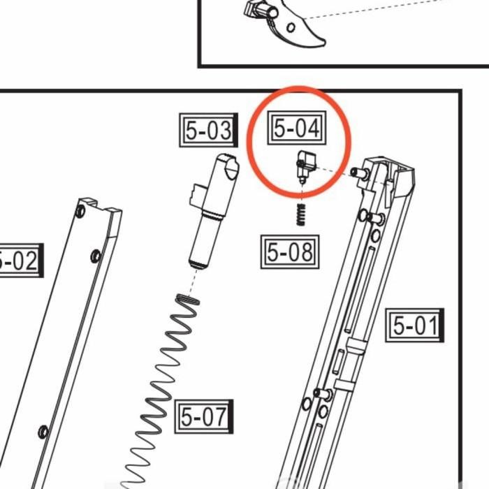 Pin Lip Magazine G19 G22 M84 323, 301 302 M9A1