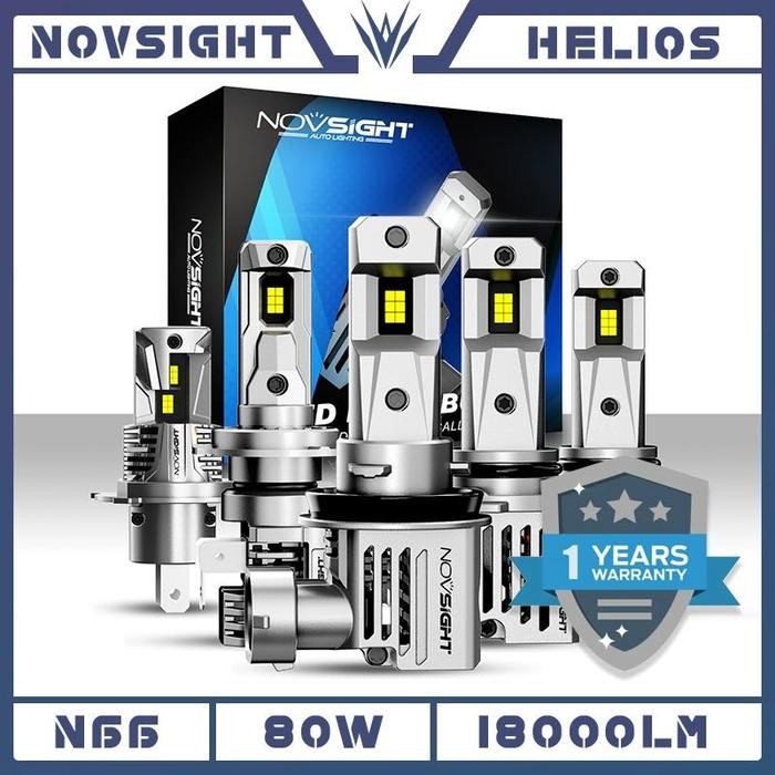 Novsight N62 lampu Mobil H4 H7 H11 HB3 HB4 100W 22000LM high / low kit lampu depan LED sorot tinggi