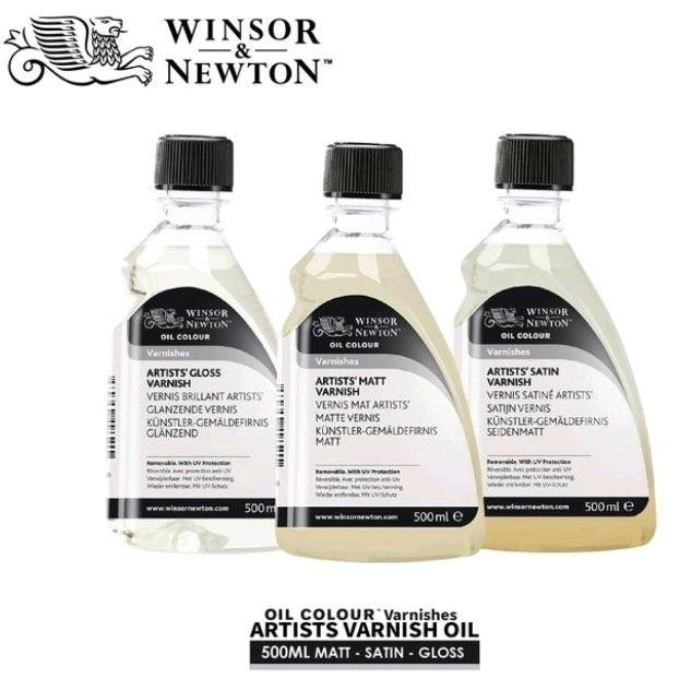 

NEW PRODUK ARTISTS' GLOSS / SATIN / MATT VARNISH 500 ML WINSOR & NEWTON SUITABLE FOR OIL & ACRYLIC