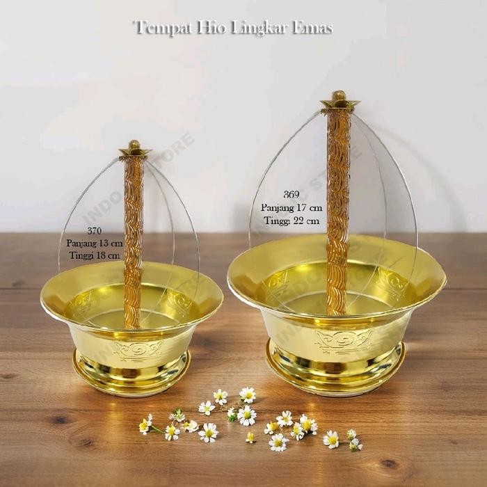 tempat bakar hio lingkar tahio emas kode 527