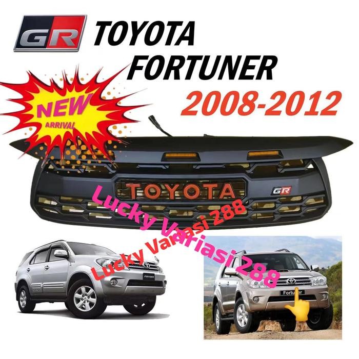Gril Grill Depan Fortuner New 2008 2009 2010 2011(Sebelum Grand Fortuner Vnt) Logo Gr + Led Raptor