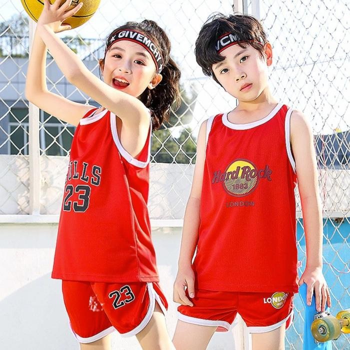 

COD Setelan Baju Kaos celana Anak Olahraga Basket lari Baju Olahraga Anak