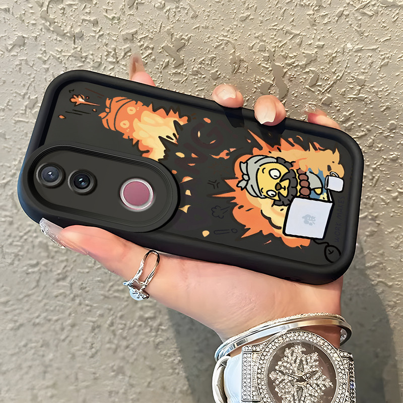 Casing Hp Untuk VIVO V50 5G V50E 5G Case Softcase Kesing Situasi pekerja saat ini pola Casing siliko