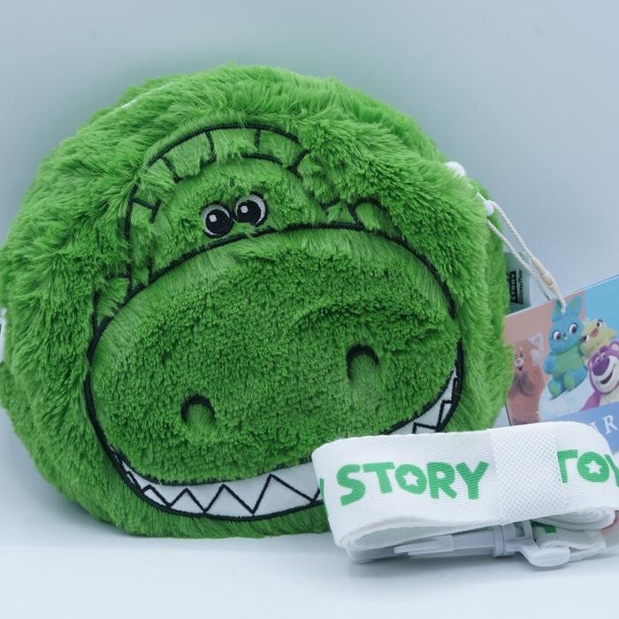 Toy Story Rex Hamm Pig Piggy Sling Bag Tas Slempang Bolak Balik Charm Original Merchandise Gift