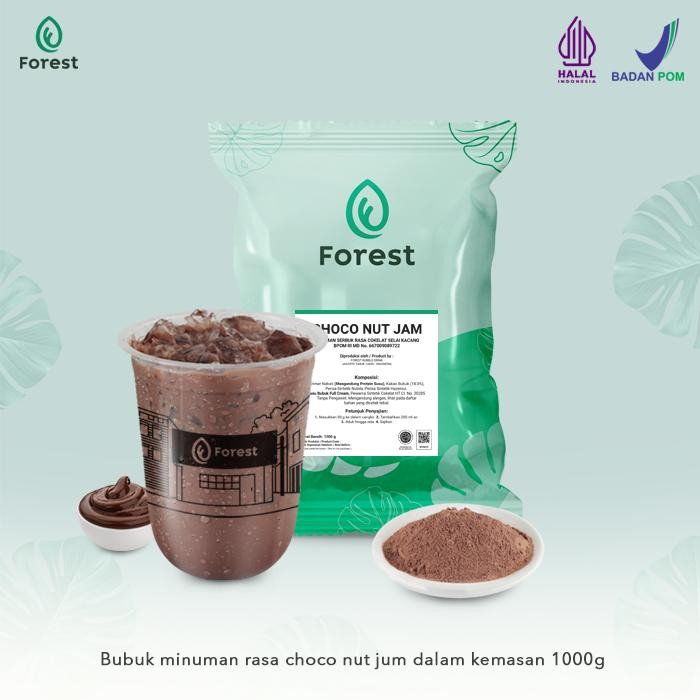 

New Bubuk Minuman Coklat Rasa NUTELLA Powder 1000g - FOREST Bubble Drink